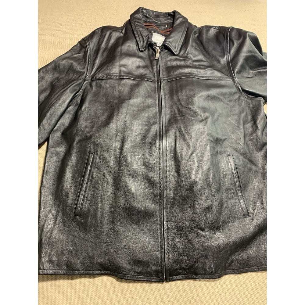 Wilson's Leather M. Julian Black Leather Coat Jacket‎ Thinsulate Ultra Men's 2X
